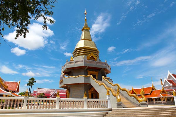 วัดโพธิสมภรณ์ วัดเก่าแก่คู่บ้านคู่เมือง"พระบรมธาตุธรรมเจดีย์"สถานที่ท่องเที่ยวอุดรธานี